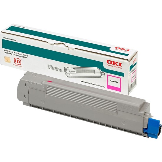 OKI MC873-MC883 10.000 Sayfa Magenta Kırmızı Toner 45862815 OKI MC873-MC883 10.000 Sayfa Magenta Kırmızı Toner 45862815