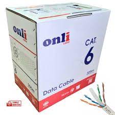 Onli U-UTP 23 AWG CCA 100 Metre Cat6 Kablo Onli U-UTP 23 AWG CCA 100 Metre Cat6 Kablo