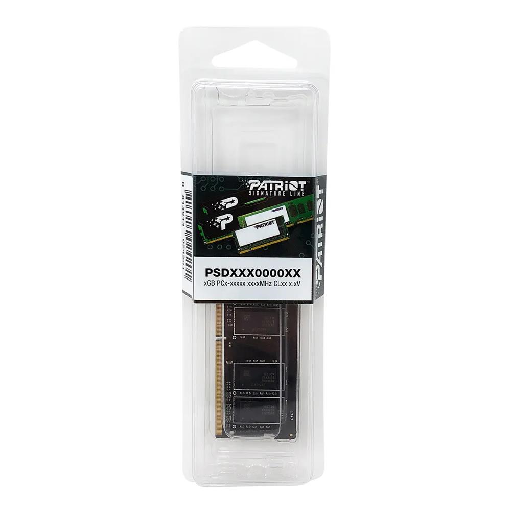 Patriot Signature Line PSD432G32002S 32GB(1x32GB) DDR4 3200MHz CL22 SODIMM Notebook Ram Patriot Signature Line PSD432G32002S 32GB(1x32GB) DDR4 3200MHz CL22 SODIMM Notebook Ram