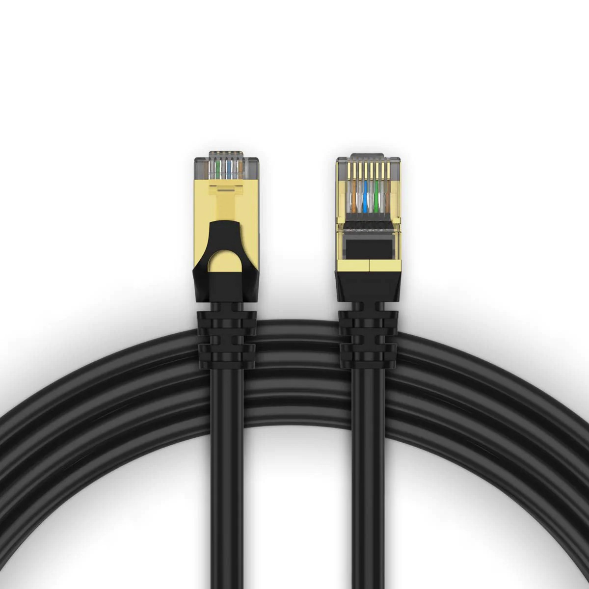 Qgeem QG-OT0610 15mt Cat6 CU AWG24-7 UTP Siyah Network Kablosu Qgeem QG-OT0610 15mt Cat6 CU AWG24-7 UTP Siyah Network Kablosu
