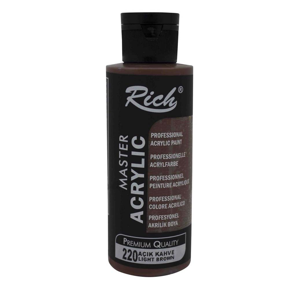 Rich Akrilik Boya Master 120 CC Açık Kahve 120-220 Rich Akrilik Boya Master 120 CC Açık Kahve 120-220