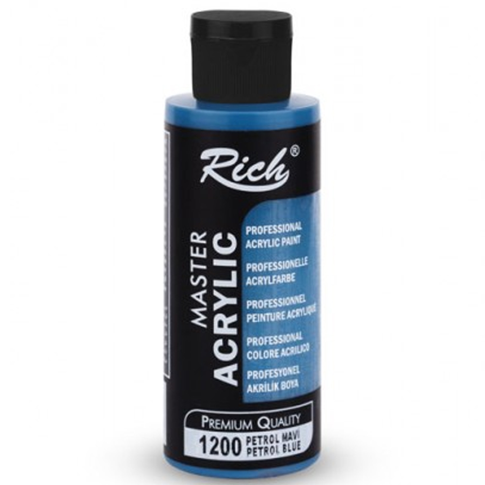 Rich Akrilik Boya Master 120 CC Petrol Mavi 120-1200 Rich Akrilik Boya Master 120 CC Petrol Mavi 120-1200