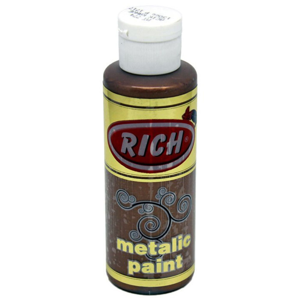Rich Akrilik Boya Metalik 120 CC Açık Kahve 0774 Rich Akrilik Boya Metalik 120 CC Açık Kahve 0774