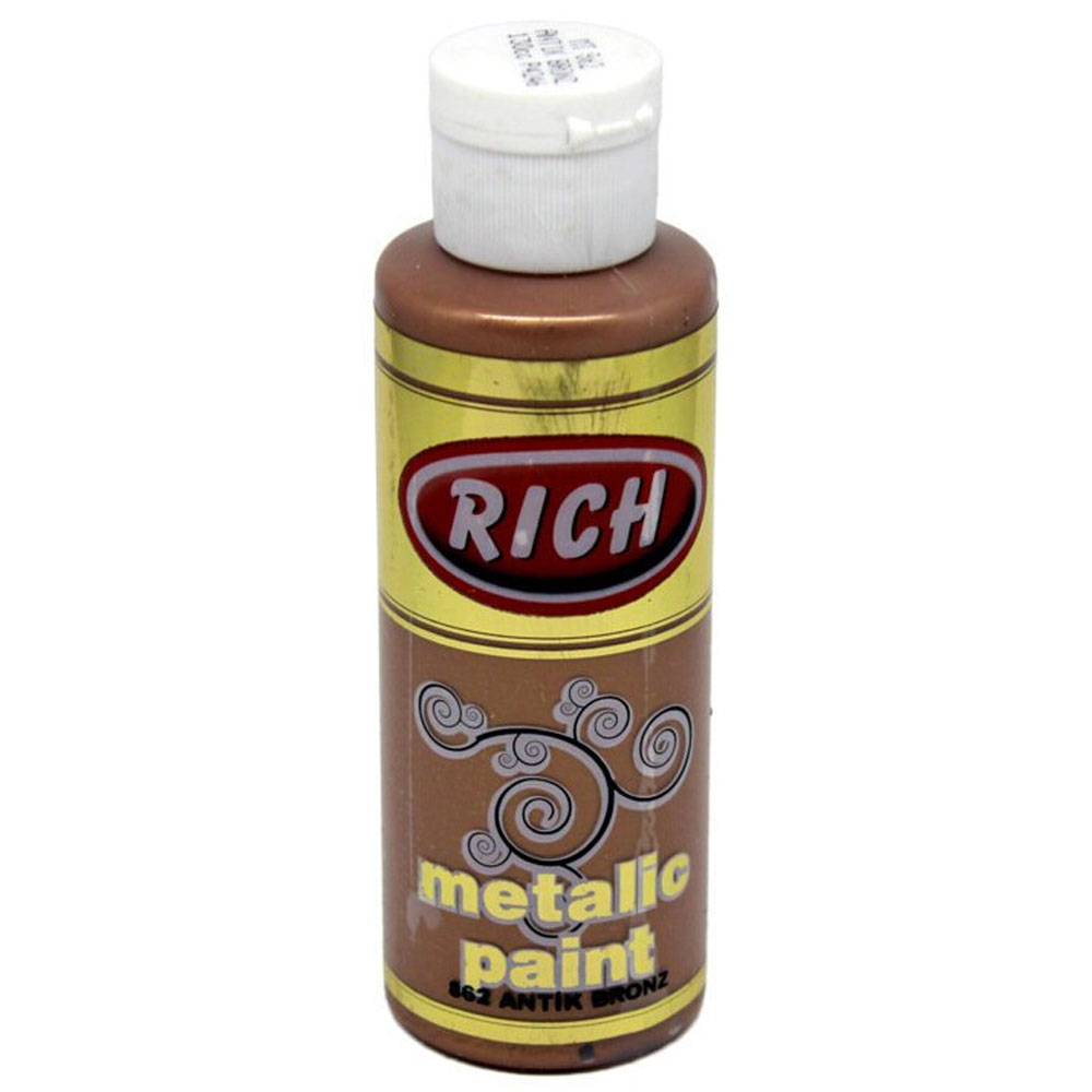 Rich Akrilik Boya Metalik 120 CC Antik Bronz 0862 Rich Akrilik Boya Metalik 120 CC Antik Bronz 0862
