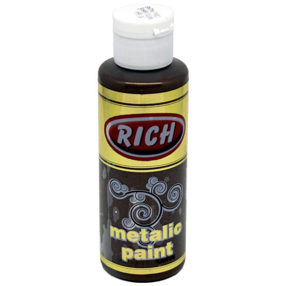 Rich Akrilik Boya Metalik 120 CC Antik Kahve 0864 Rich Akrilik Boya Metalik 120 CC Antik Kahve 0864