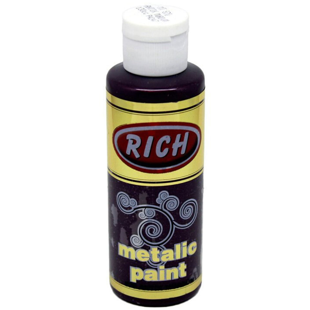 Rich Akrilik Boya Metalik 120 CC Antik Mürdüm 0870 Rich Akrilik Boya Metalik 120 CC Antik Mürdüm 0870