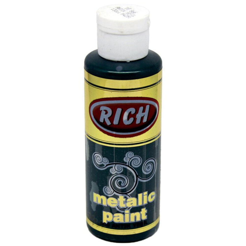 Rich Akrilik Boya Metalik 120 CC Antik Yeşil 0866 Rich Akrilik Boya Metalik 120 CC Antik Yeşil 0866
