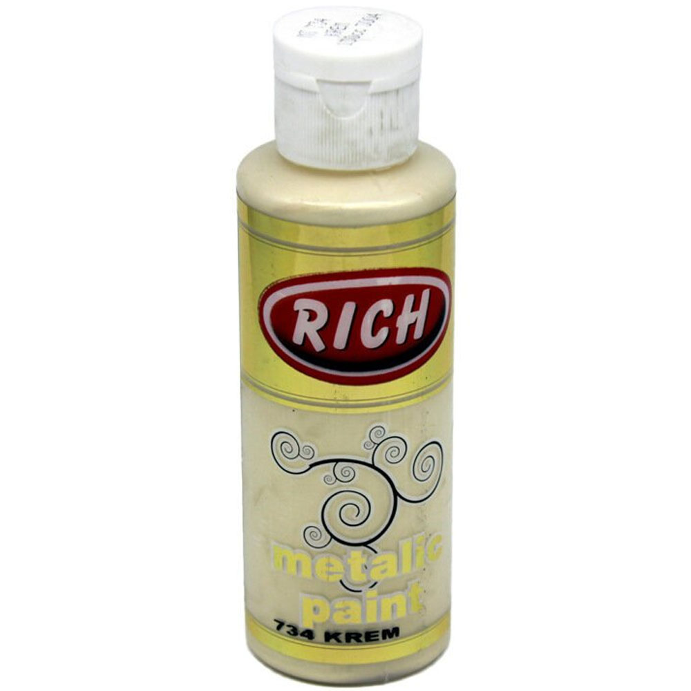 Rich Akrilik Boya Metalik 120 CC Bakır 0736 Rich Akrilik Boya Metalik 120 CC Bakır 0736