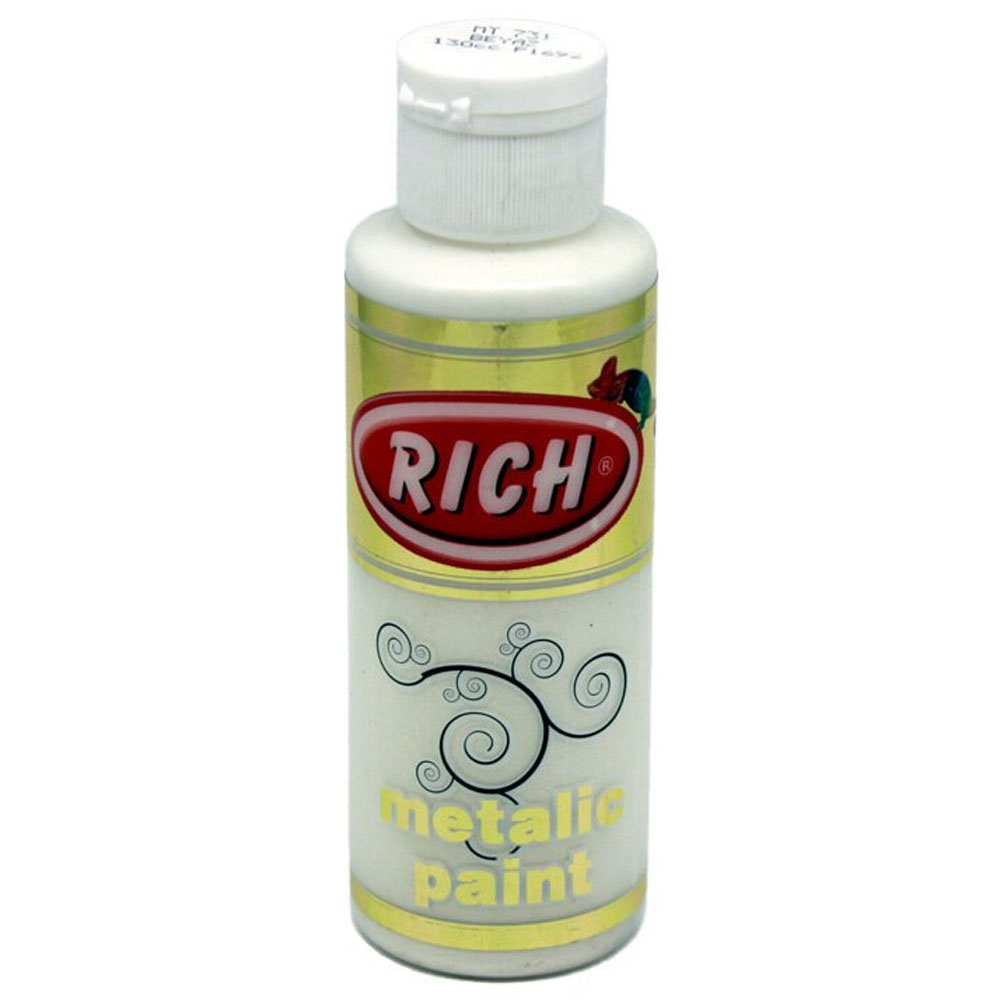 Rich Akrilik Boya Metalik 120 CC Beyaz 0731 Rich Akrilik Boya Metalik 120 CC Beyaz 0731
