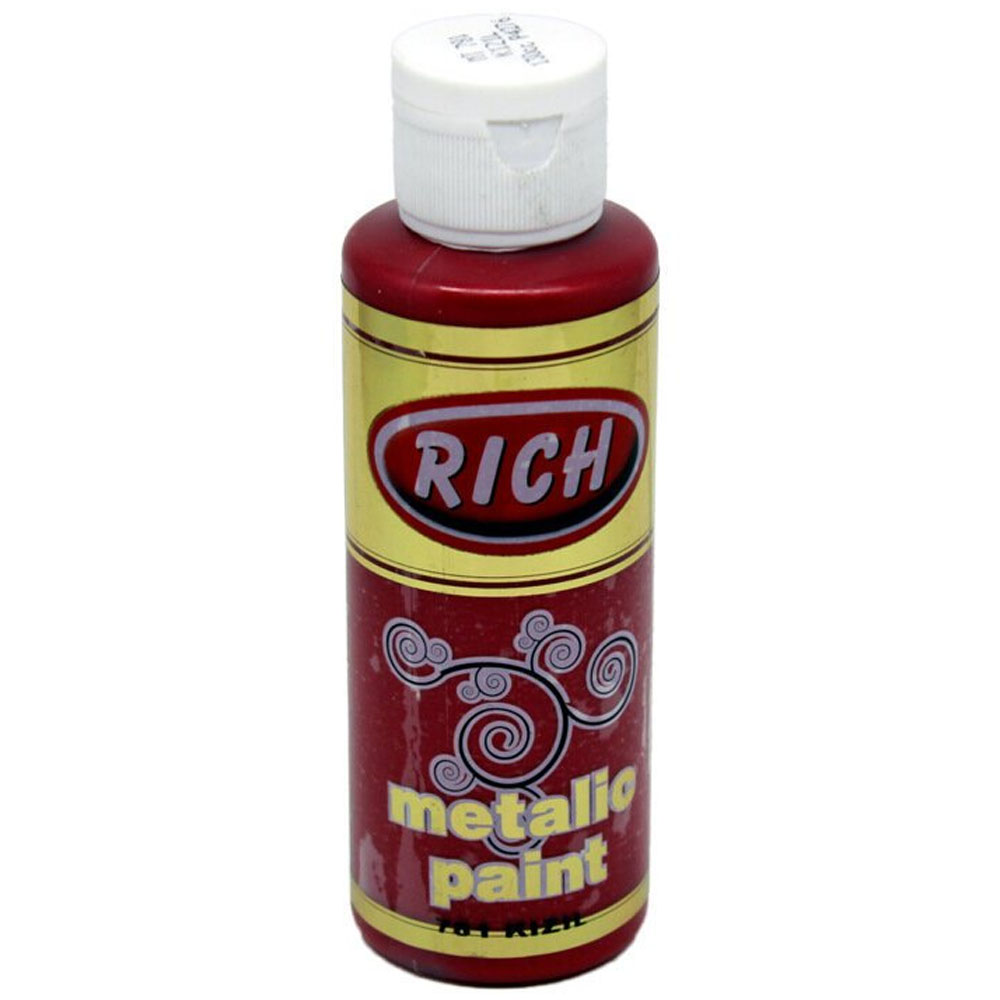 Rich Akrilik Boya Metalik 120 CC Kızıl 0781 Rich Akrilik Boya Metalik 120 CC Kızıl 0781