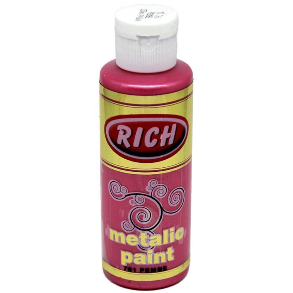 Rich Akrilik Boya Metalik 120 CC Pembe 0761 Rich Akrilik Boya Metalik 120 CC Pembe 0761