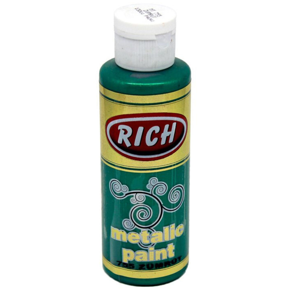 Rich Akrilik Boya Metalik 120 CC Zümrüt 0755 Rich Akrilik Boya Metalik 120 CC Zümrüt 0755