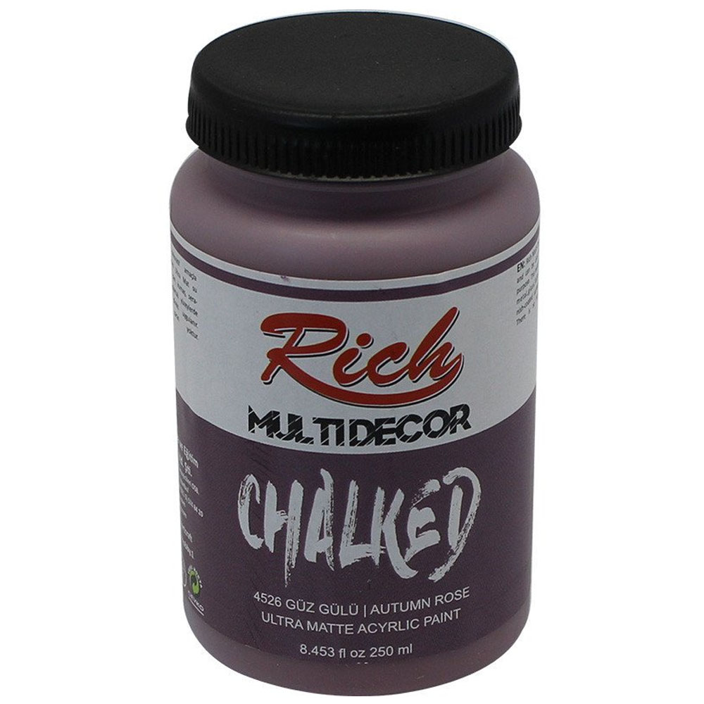 Rich Akrilik Boya Multi Decor Chalked 250 CC Güzgülü 4526 Rich Akrilik Boya Multi Decor Chalked 250 CC Güzgülü 4526