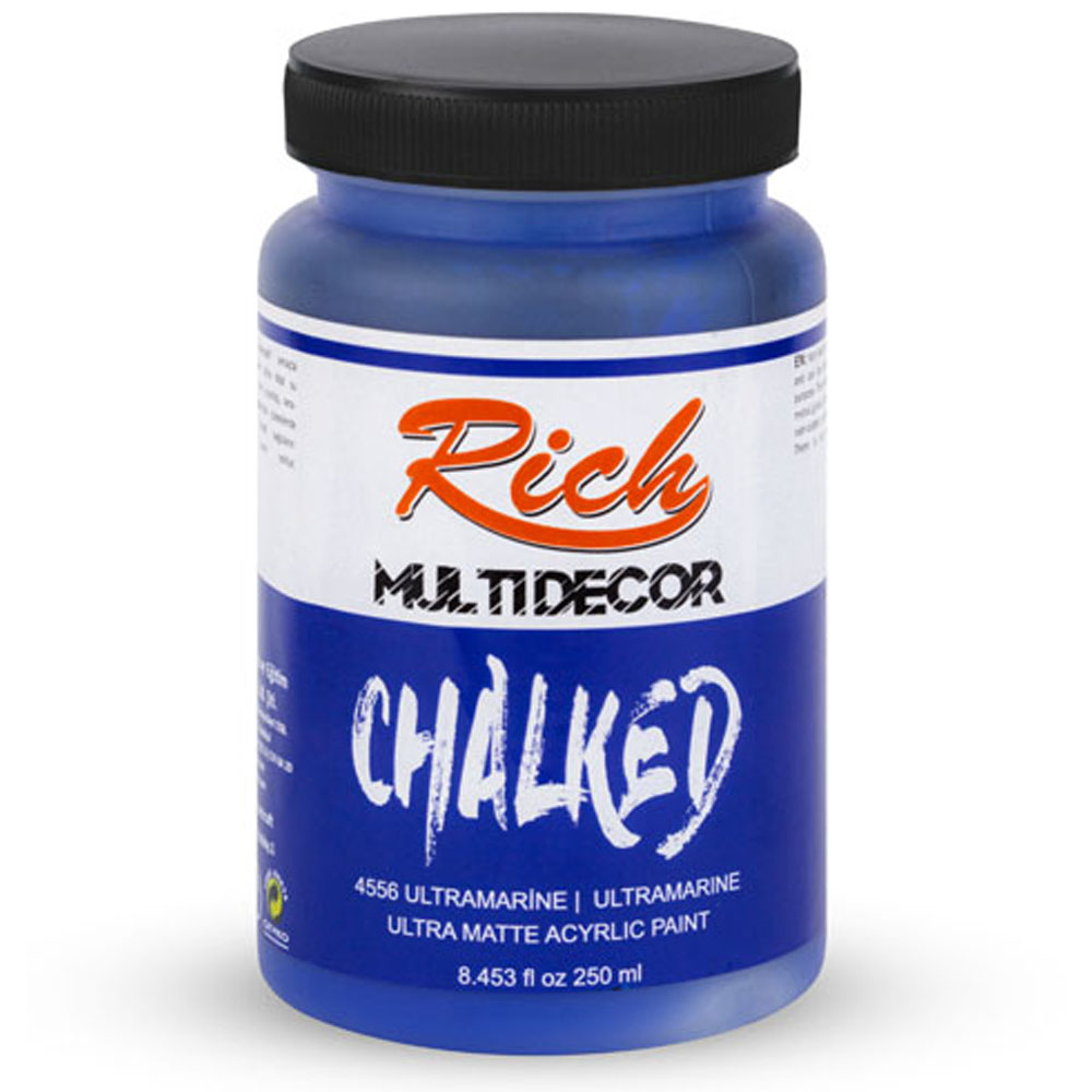 Rich Akrilik Boya Multi Decor Chalked 250 CC Ultramarine 4556 Rich Akrilik Boya Multi Decor Chalked 250 CC Ultramarine 4556