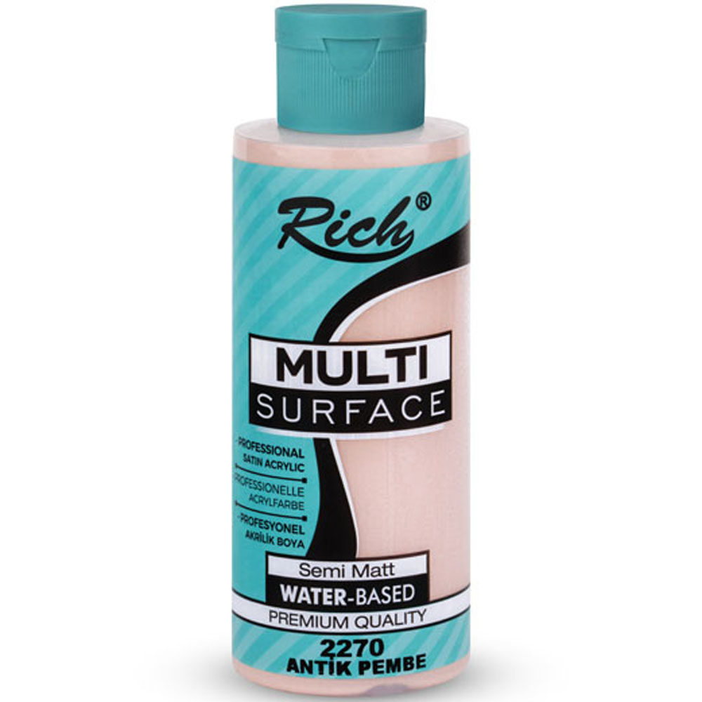 Rich Akrilik Boya Multi Surface 120 CC Antik Pembe 2270 Rich Akrilik Boya Multi Surface 120 CC Antik Pembe 2270