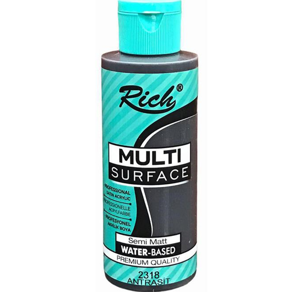 Rich Akrilik Boya Multi Surface 120 CC Antrasit 2318 Rich Akrilik Boya Multi Surface 120 CC Antrasit 2318