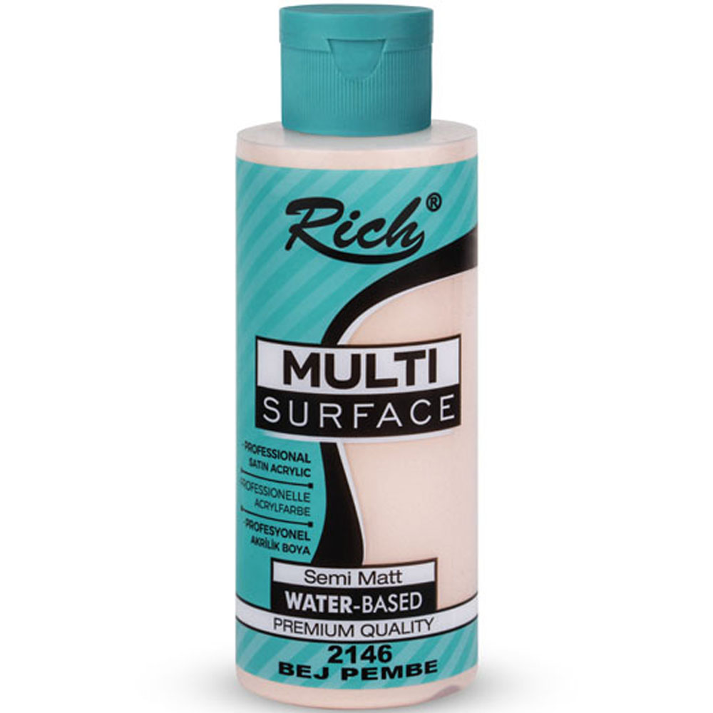 Rich Akrilik Boya Multi Surface 120 CC Bej Pembe 2146 Rich Akrilik Boya Multi Surface 120 CC Bej Pembe 2146