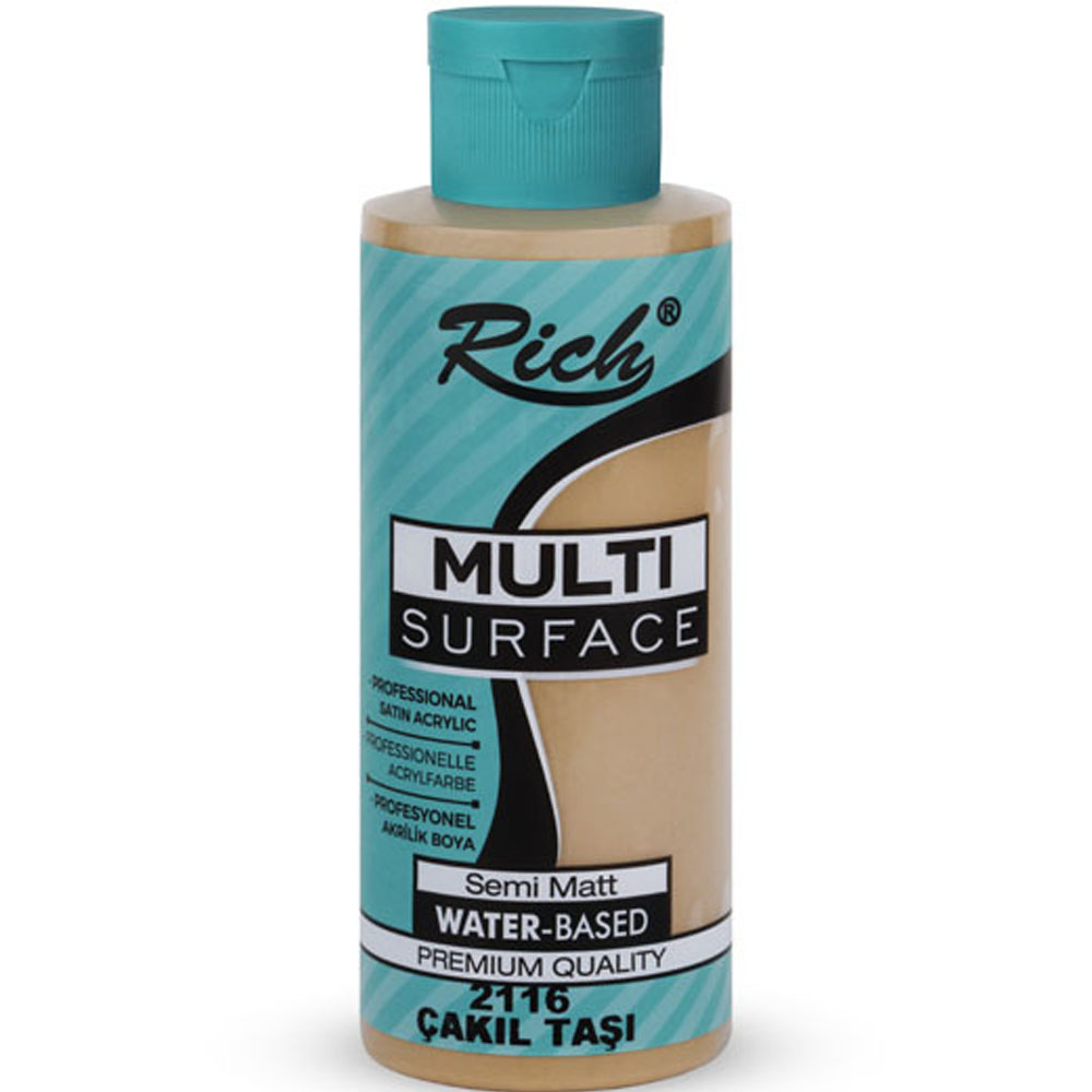 Rich Akrilik Boya Multi Surface 120 CC Çakıl Taşı 2116 Rich Akrilik Boya Multi Surface 120 CC Çakıl Taşı 2116