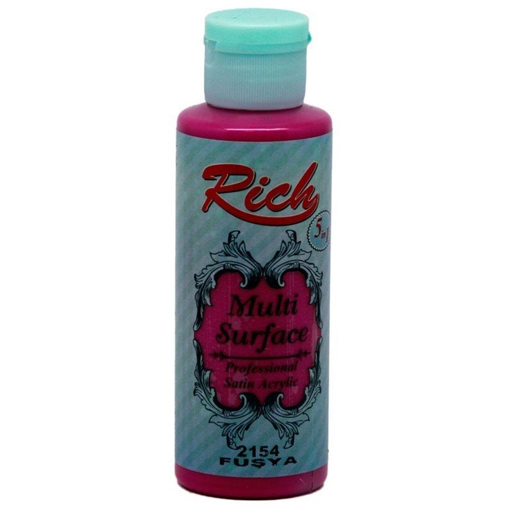 Rich Akrilik Boya Multi Surface 120 CC Fuşya 120-2154 Rich Akrilik Boya Multi Surface 120 CC Fuşya 120-2154