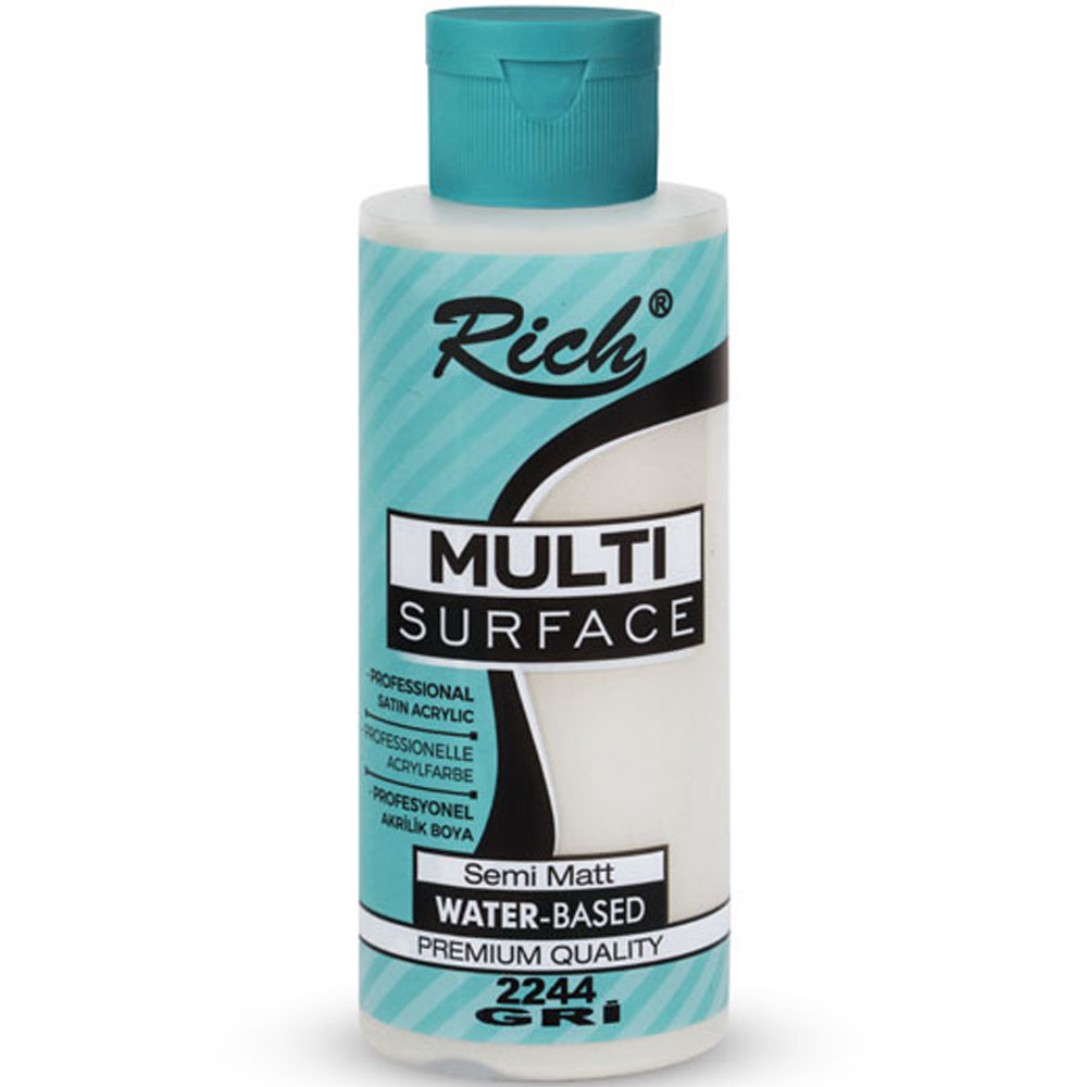 Rich Akrilik Boya Multi Surface 120 CC Gri 2244 Rich Akrilik Boya Multi Surface 120 CC Gri 2244