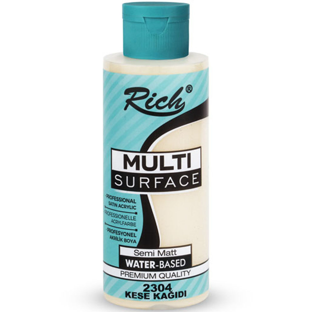 Rich Akrilik Boya Multi Surface 120 CC Kese Kağıdı 2304 Rich Akrilik Boya Multi Surface 120 CC Kese Kağıdı 2304