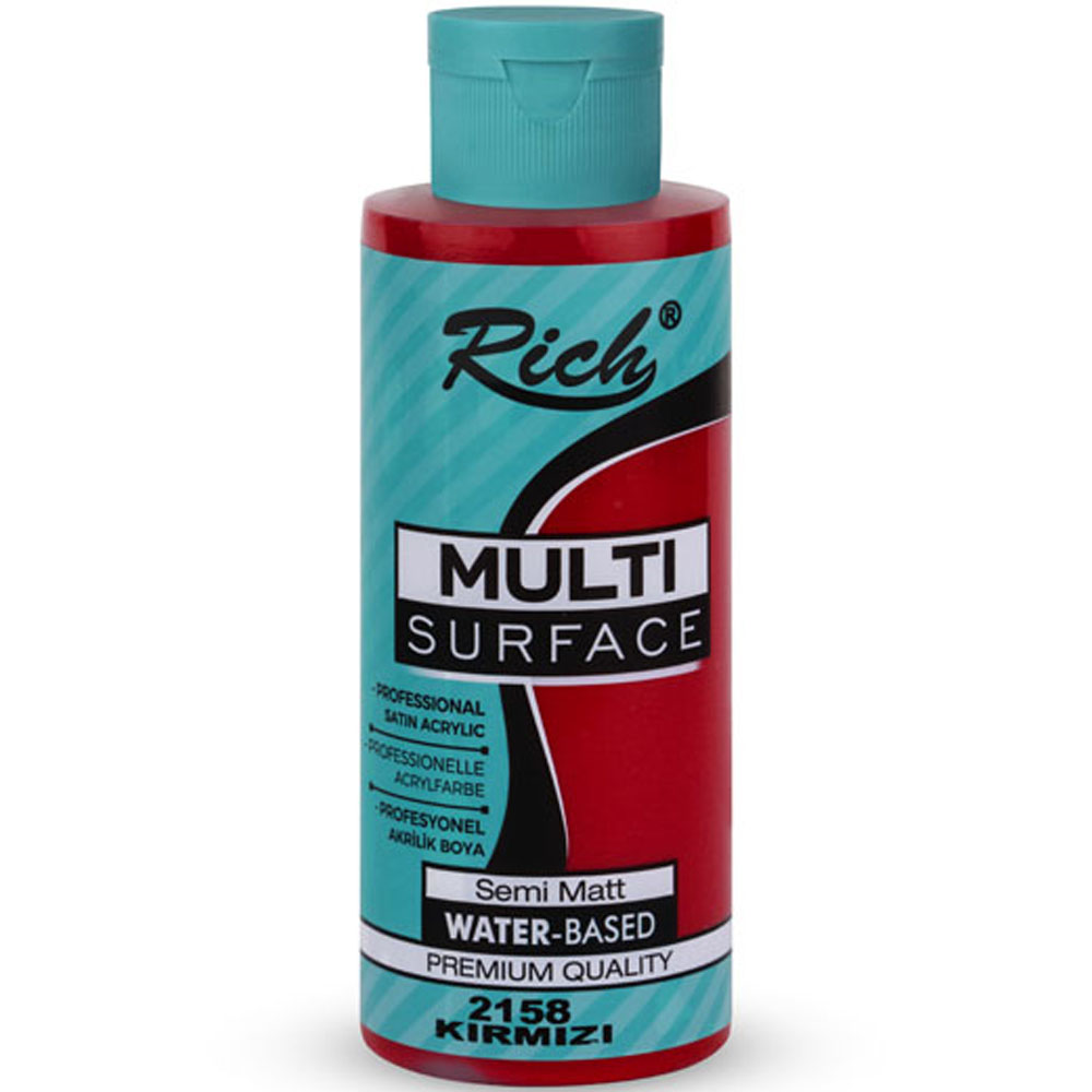 Rich Akrilik Boya Multi Surface 120 CC Kırmızı 120-2158 Rich Akrilik Boya Multi Surface 120 CC Kırmızı 120-2158