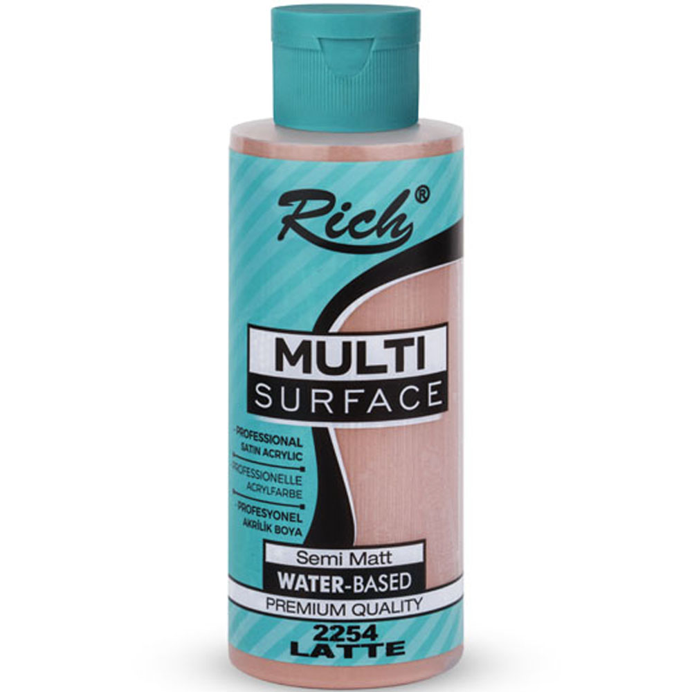 Rich Akrilik Boya Multi Surface 120 CC Latte 2254 Rich Akrilik Boya Multi Surface 120 CC Latte 2254