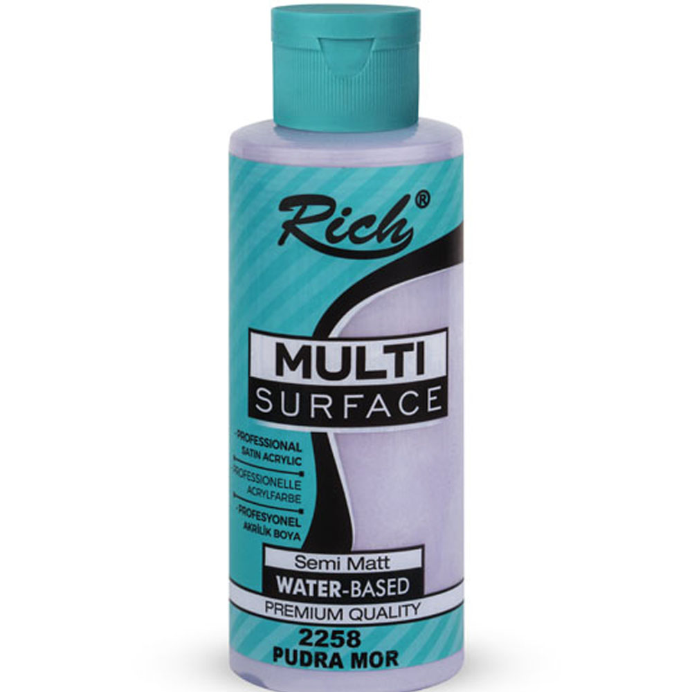 Rich Akrilik Boya Multi Surface 120 CC Pudra Mor 2258 Rich Akrilik Boya Multi Surface 120 CC Pudra Mor 2258