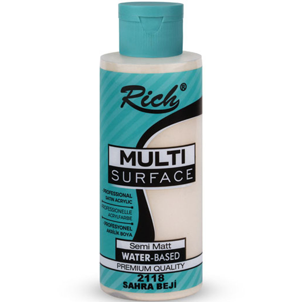 Rich Akrilik Boya Multi Surface 120 CC Sahra Beji 120-2118 Rich Akrilik Boya Multi Surface 120 CC Sahra Beji 120-2118