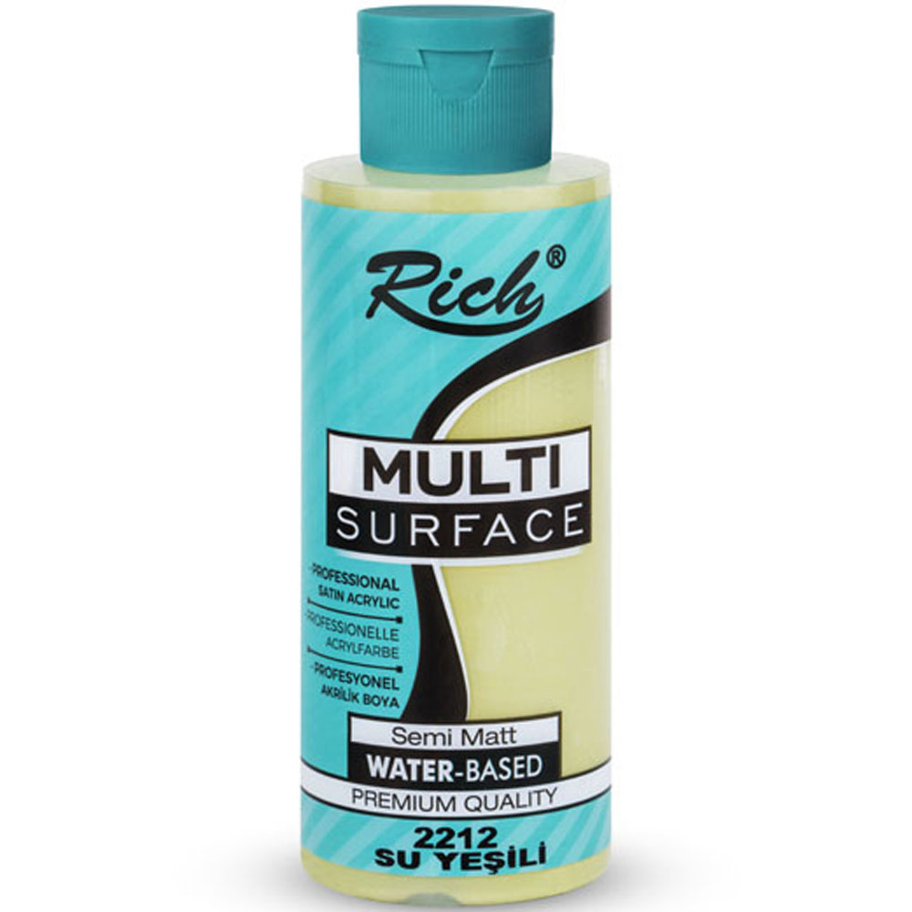 Rich Akrilik Boya Multi Surface 120 CC Su Yeşili 120-2212 Rich Akrilik Boya Multi Surface 120 CC Su Yeşili 120-2212