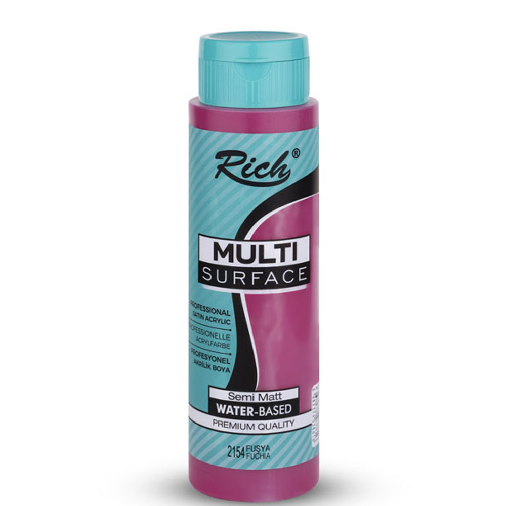 Rich Akrilik Boya Multi Surface 500 CC Fuşya 500-2154 Rich Akrilik Boya Multi Surface 500 CC Fuşya 500-2154