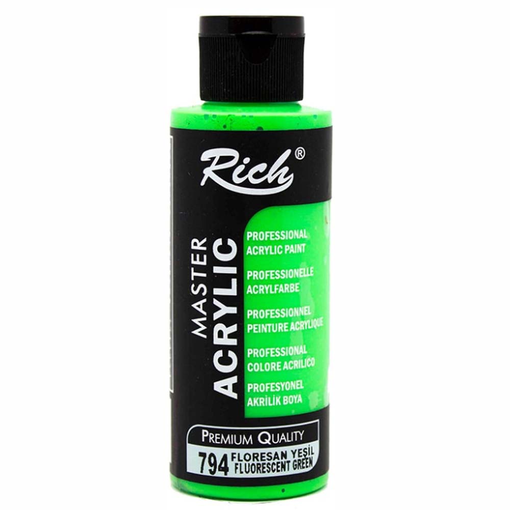 Rich Akrilik Florasan Boya Master 120 CC Yeşil 2445 Rich Akrilik Florasan Boya Master 120 CC Yeşil 2445