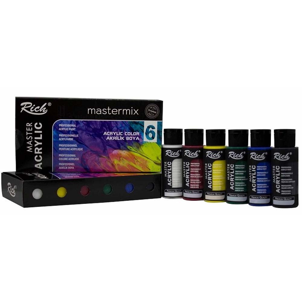 Rich Akrilik Set Master-Mix 60 CC 6 Lı 11406 Rich Akrilik Set Master-Mix 60 CC 6 Lı 11406
