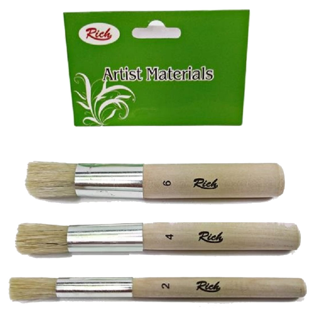 Rich Fırça Stencıl 3 Lü Set 2-4-6 Rich Fırça Stencıl 3 Lü Set 2-4-6