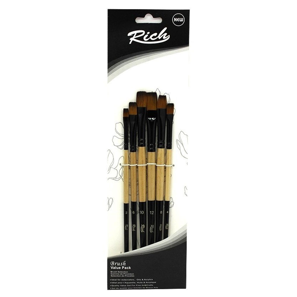 Rich Fırça Yeni Seri 05 Stroke 6 Lı Set 3 11217 Rich Fırça Yeni Seri 05 Stroke 6 Lı Set 3 11217