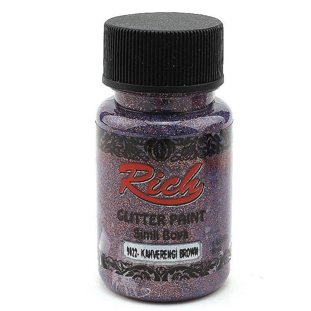 Rich Glitter Paint Sim Boya Kahverengi 9022 Rich Glitter Paint Sim Boya Kahverengi 9022