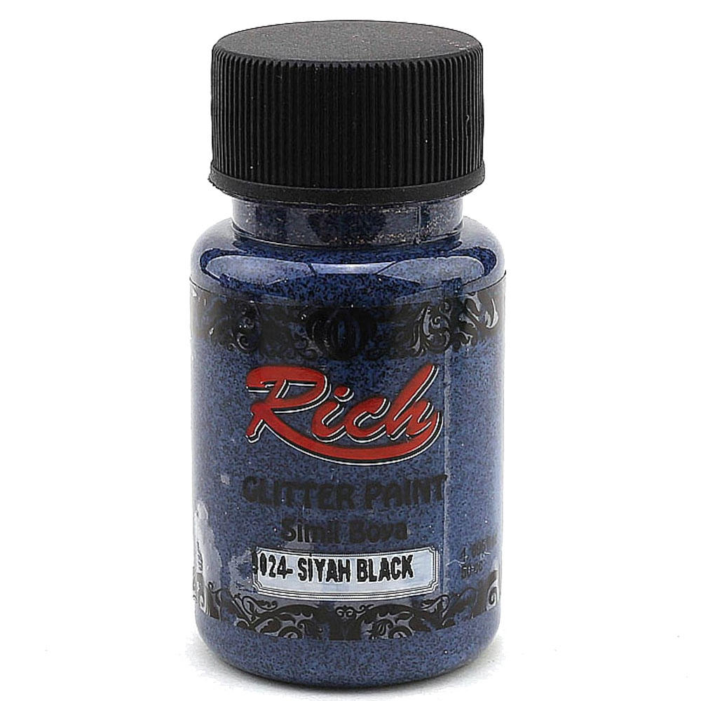 Rich Glitter Paint Sim Boya Siyah 9024 Rich Glitter Paint Sim Boya Siyah 9024