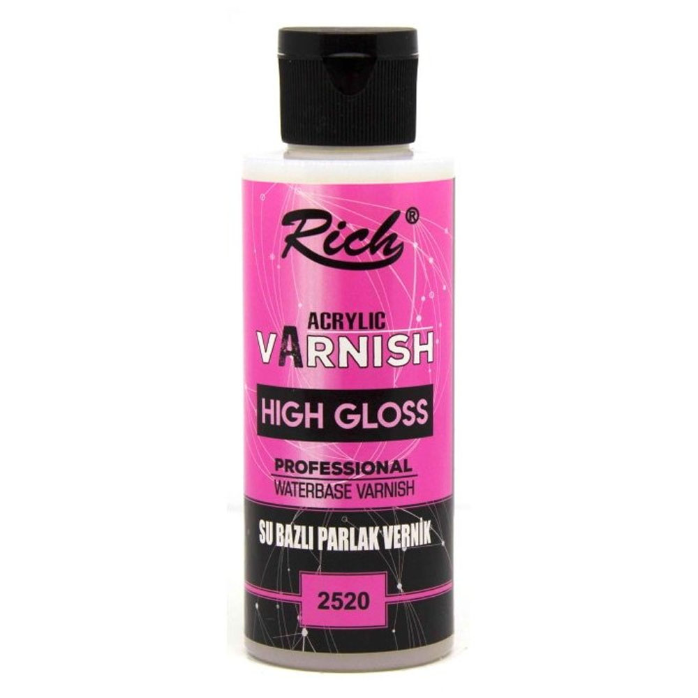 Rich Vernik Su Bazlı Parlak High Gloss 120 CC 120-2520 Rich Vernik Su Bazlı Parlak High Gloss 120 CC 120-2520