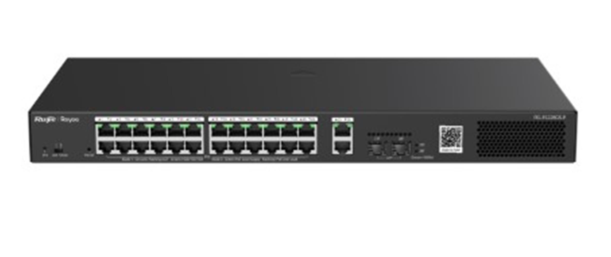 Ruijie-Reyee RG-ES228GS-P 24 Port Poe+ 10-100-1000 Mbps + 2 Port SFP Yönetilebilir Switch Ruijie-Reyee RG-ES228GS-P 24 Port Poe+ 10-100-1000 Mbps + 2 Port SFP Yönetilebilir Switch