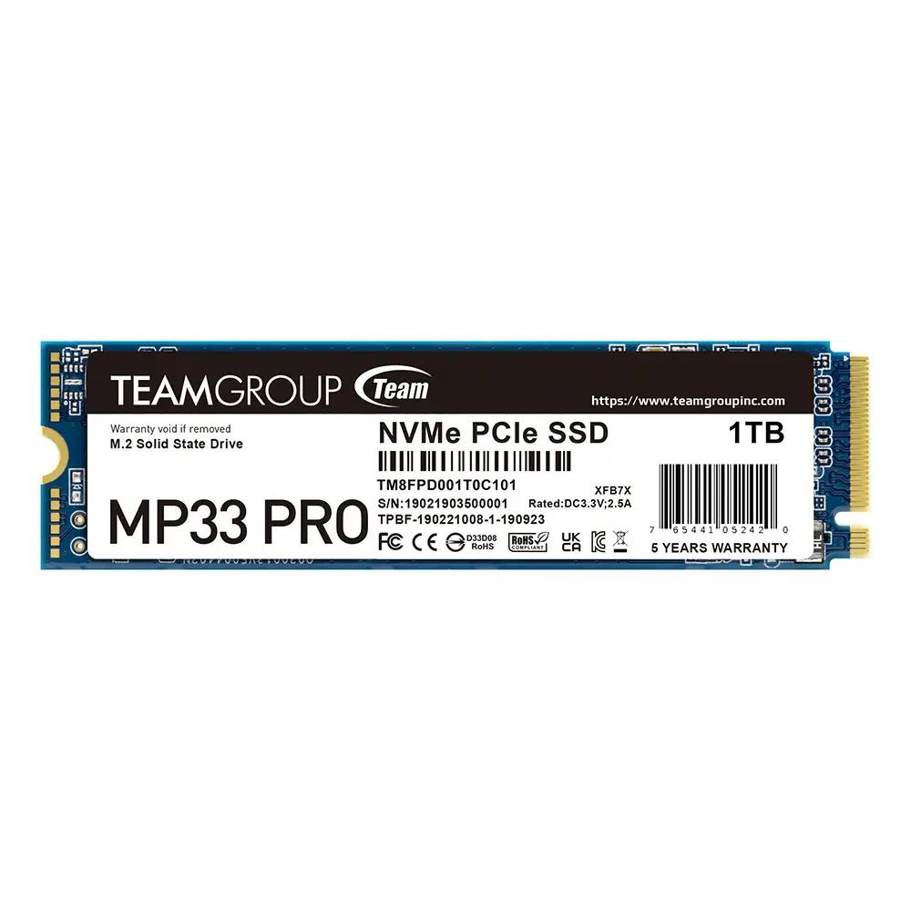 Team 1TB MP33 Pro 3500-3000MB-s NVMe PCIe Gen3x4 M.2 SSD Disk (TM8FPD001T0C101) Team 1TB MP33 Pro 3500-3000MB-s NVMe PCIe Gen3x4 M.2 SSD Disk (TM8FPD001T0C101)