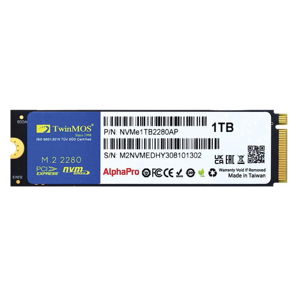 TwinMOS 1TB M.2 PCIe Gen3 NVMe SSD (3600-3250Mb-s) NVMe1TB2280AP TLC 3DNAND Ssd TwinMOS 1TB M.2 PCIe Gen3 NVMe SSD (3600-3250Mb-s) NVMe1TB2280AP TLC 3DNAND Ssd
